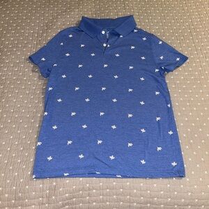 (Bundle 3 for $15) Cat & Jack Blue Polo with White Accents  Kids L